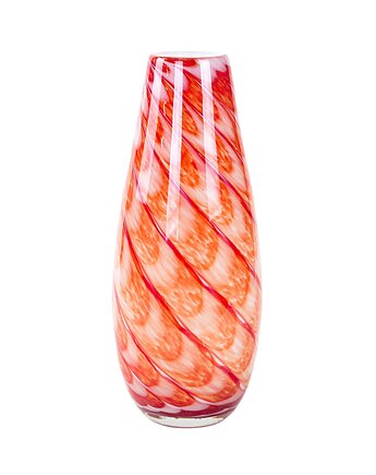 Wazon szklany ze spiralnym wzorem włoskie szkło dmuchane, lata 70., Przetwory design
