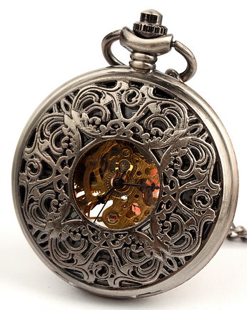 Zegarek na łańcuszku - AŻUR II (SILVER), DROBINY CZASU