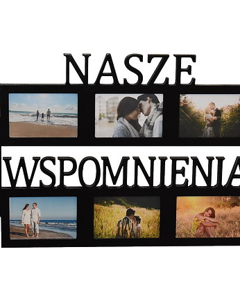 Multirama ramka na zdjęcia z napisem Nasze Wspomnienia mdf 8 zdj, Wajdrew
