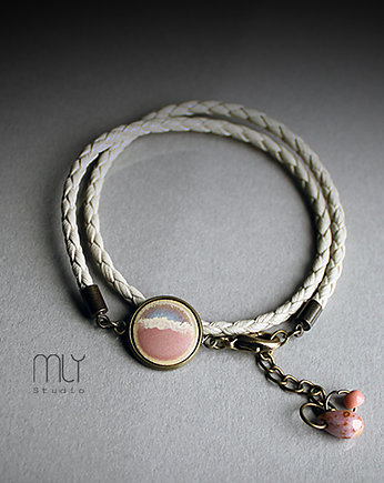 Zorza/bransoletka z ceramicznym oczkiem, Magda Łysiak