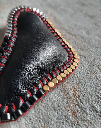 Duża awangardowa broszka, czarna broszka, artystyczna, Pani Endorfina