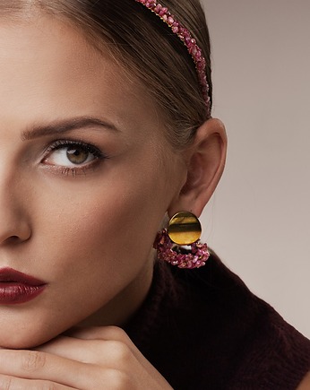 Kolczyki Pink Echo Glow, Republika jewelry