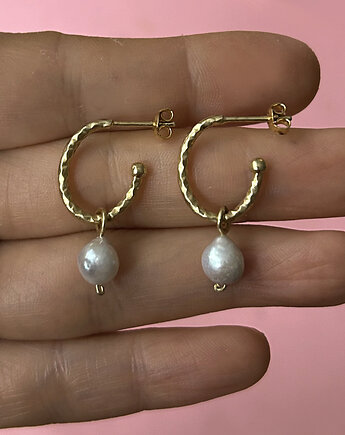 Kolczyki Plates Gold - srebro 925 pokryte 24K złotem, Friedman Jewelry