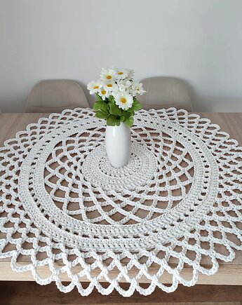 Serweta szydełkowa ze sznurka bawełnianego 100cm, MISZ MASZ Dorota Tyszko