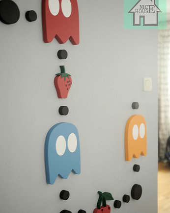 PACMAN (XXL)- dekoracja 3D na ścianę, NICE HOUSE