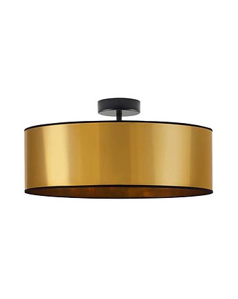 Złota lampa sufitowa w stylu glamour WENECJA MIRROR fi - 50 cm, LYSNE