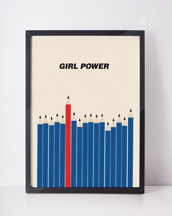 plakat // girl power // a3, Klawe Rzeczy