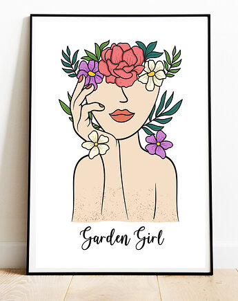 Plakat Garden Girl, Plakat Na Ścianę MS-PLAK-0035, Magnetyczne Studio
