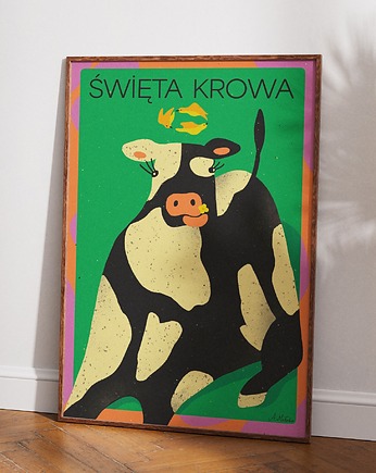 Plakat "Święta krowa", Agata Małecka