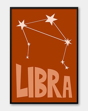 Plakat WAGA - LIBRA Znaki Zodiaku Gwiazdozbiór, Pracownia Och Art