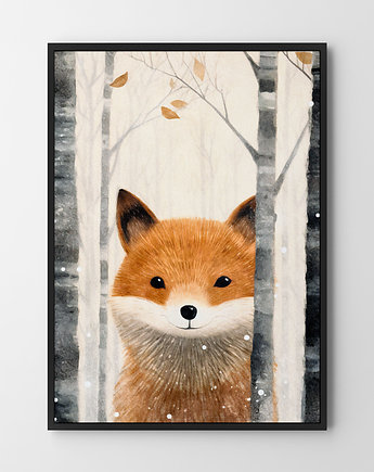 Seria AKUKU Lisek - plakat dziecięcy, HOG STUDIO