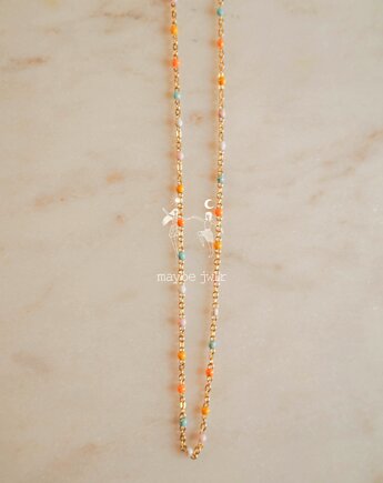 Łańcuszek choker z kuleczkami kolorowymi, Maybe Jwlr