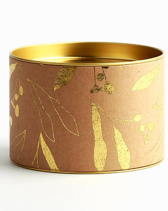 tuba - pudełko na prezent - floral kraft, Wrap and Pack
