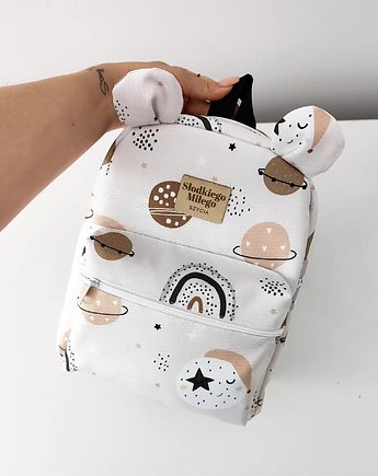 Plecaczek Misio Ale Kosmos! Light - plecak miś dla przedszkolaka, Słodkiego Miłego Szycia
