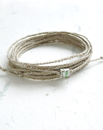 Las naturalna bransoletka lniana, galeria nuit