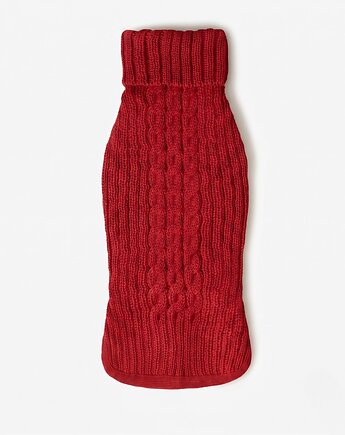 Sweterek dla psa Caldo Rosso z wełny merino, MUSSO