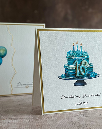 Zestaw na 18 Urodziny Personalizowany BE HAPPY!, BH 31, Anna Art and Crafts