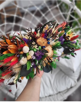 Wyjątkowy bukiet z suszonych kwiatów, Florals&Moss