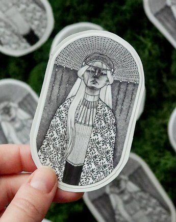 Wiklinowa Wiedźma / naklejka winylowa, zazula