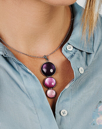 Potrójny wisiorek o perłowym blasku, Artseko