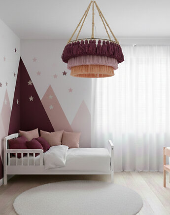 Lampa do pokoju dziecięcego koraliki, chwosty, Boholine