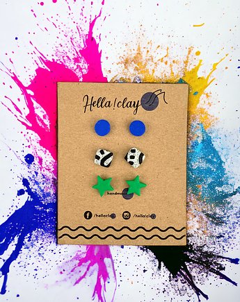 Minikolczyki 3pack, Hellaclay