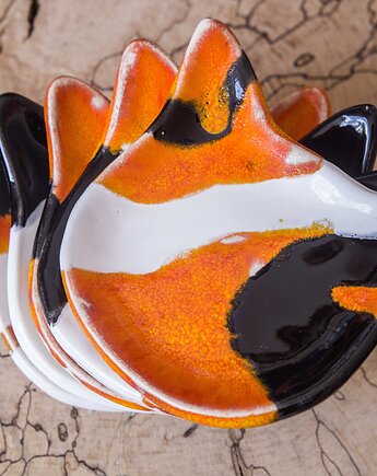 Zestaw miseczek kot tricolor, studnia ceramiczna