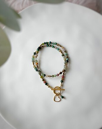 Naszyjnik Choker z Agatem, Lajka
