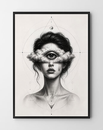 Plakat Oczy abstrakcja, HOG STUDIO
