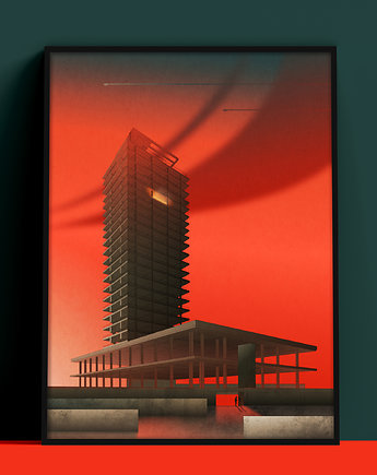 Plakat Szkieletor, Kraków, Konrad Kunc