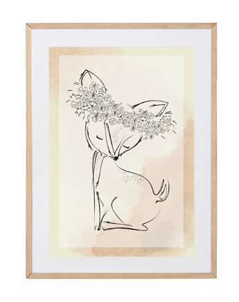 HH Plakat BOHO kwiaty SARENKA dziecięcy pokój, Heart Home