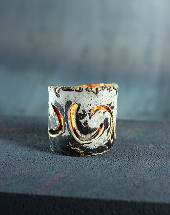 Świecznik Boho Ceramiczny z Wycięciami na Tealight, Pracownia Czarny Smok