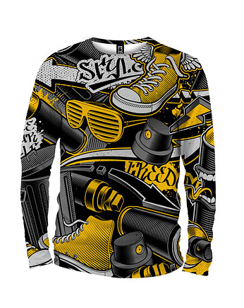 Koszulka Longsleeve Męska DR.CROW Graffiti Street, DrCrow