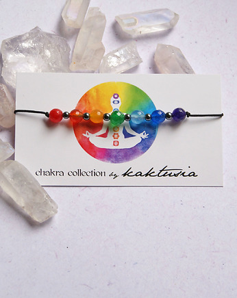 Chakra bracelet : wszystkie czakry : w pudełku jubilerskim