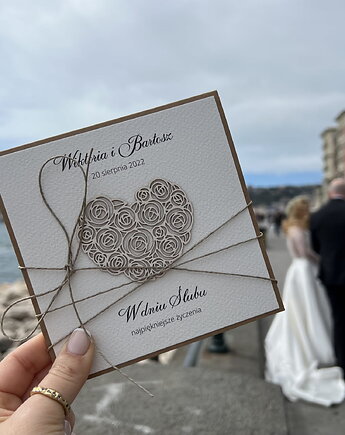 Kartka ślubna prezent z personalizacją - Kartka na ślub, sorte