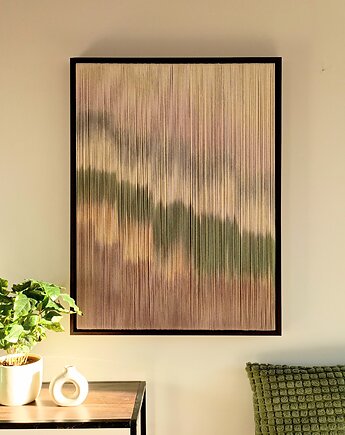 Makramowy obraz w ramie FOREST, design and play