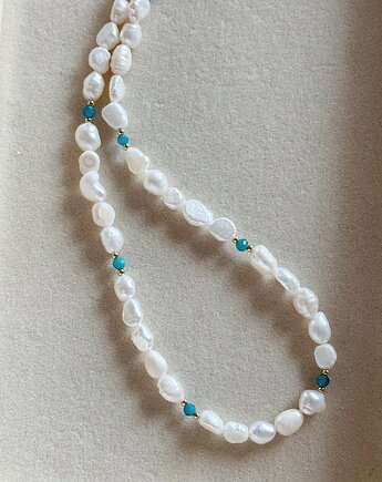 Naszyjnik Perły i Turkus, Chmolowska Jewellery