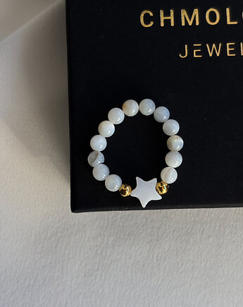 Pierścionek elastyczny gwiazdka, Chmolowska Jewellery