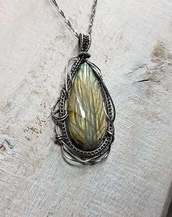 Labradoryt rzeźbiony S200, JanArt