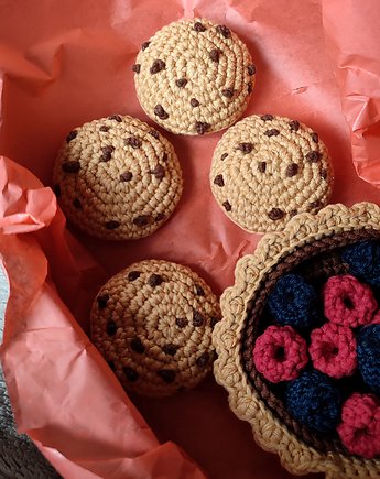 Szydełkowe ciasteczka z kawałkami czekolady - do zabawy w dziecięcej kuchni, Helgowe heklowanie