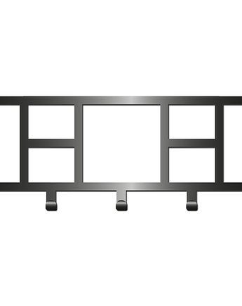 Nowoczesny Wieszak Z Kolekcji Simple Geometryczne Duże I Małe Kwadraty Wg-05, Km design