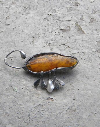 Ogonek    - broszka, Beata Trotter