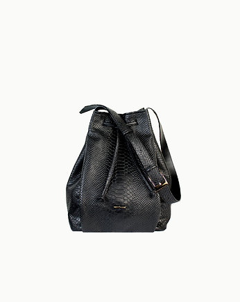 "Le sac grande" czarna satynowa anakonda, Hedonism
