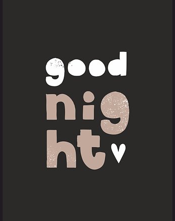 Plakat "Good night", Fotobloki and decor