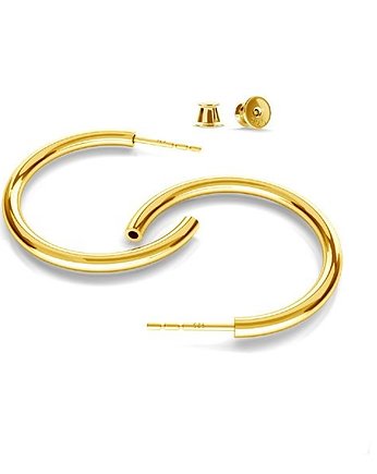 Kolczyki Półkola 23mm-srebro,złoto,różowe złoto, ISSI Jewelry