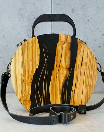 Kuferek EIWAZ - Oliwka + Czarny dąb, Wood Design Studio