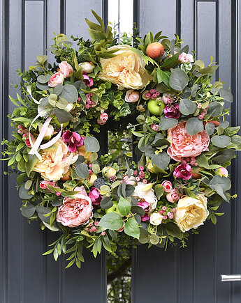 Wianek "piwoniowe love", ci sza