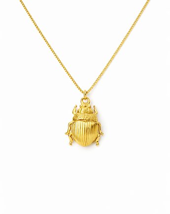 ŻUK SKARABEUSZ - naszyjnik srebro, złoto, różowe złoto, ISSI Jewelry
