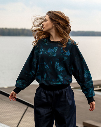 Fifi - Bawełniana bluza nieregularny wzór, ZNA