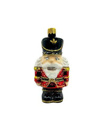 Bombka choinkowa: Dziadek do Orzechów w mundurze: czerwony, Syn Bombkarza